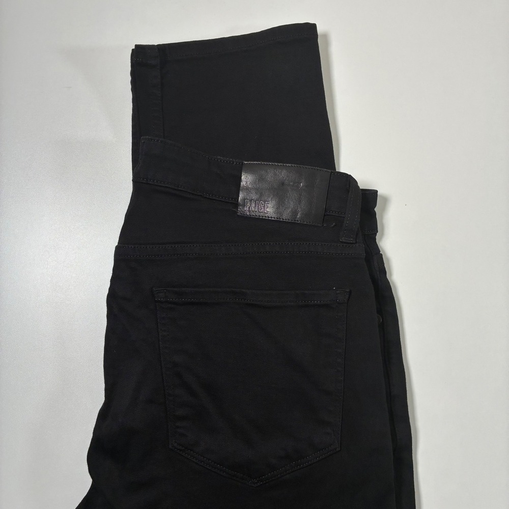 Paige Lennox Jeans 34x32 Black Shadow Slim Fit Straight Stretch (Tag 33)